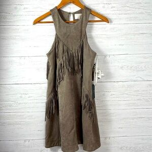 J.O.A. SUADE DRESS NWT